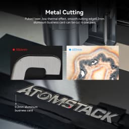 AtomStack A20 Pro 1064nm Infrared Laser Maker 20W Fiber Laser Marking Engraving Machine Metal Cutting Engraver 40x40cm Work Area