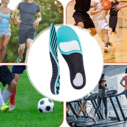 Orthopedic Insoles Shock Absorption Inserts for Shoes Arch Support Insoles for Men Women Comfort Feet Inserts Work Boot Insoles