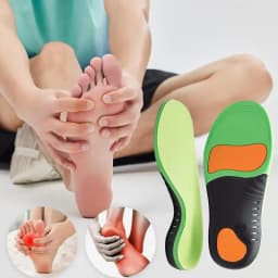 Orthopedic Insoles Shock Absorption Inserts for Shoes Arch Support Insoles for Men Women Comfort Feet Inserts Work Boot Insoles