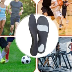 Orthopedic Insoles Shock Absorption Inserts for Shoes Arch Support Insoles for Men Women Comfort Feet Inserts Work Boot Insoles