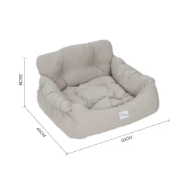 Light Grey 50cm Travel Pet Bed with Pockets