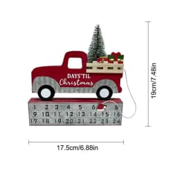 Wooden Calendar 24 Days Advent Calendar Table Sign Reusable Wooden Count Down Decoration Home Decor Table Centerpieces For Famil