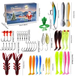 Fishing Advent Calendar Christmas Countdown Advent Calendar Fishing Lures Advent Fishing Calendar 2024 forFather's Day Christmas