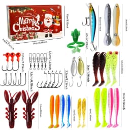 Fishing Advent Calendar Christmas Countdown Advent Calendar Fishing Lures Advent Fishing Calendar 2024 forFather's Day Christmas