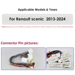 for Renault Scenic 2013 - 2024 Car Radio Multimedia Video Player Navigation GPS 4G Carplay Android 14 AutoRadio Stereo Head Unit