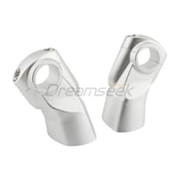 Silver Handlebar Riser Clamp Move Back for Triumph Rocket 3R 3GT 2019-2024 Motorcycle Handle Bar Mount Adapter Set CNC Aluminum