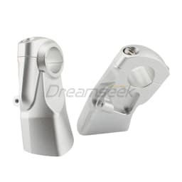 Silver Handlebar Riser Clamp Move Back for Triumph Rocket 3R 3GT 2019-2024 Motorcycle Handle Bar Mount Adapter Set CNC Aluminum