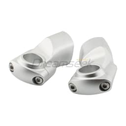 Silver Handlebar Riser Clamp Move Back for Triumph Rocket 3R 3GT 2019-2024 Motorcycle Handle Bar Mount Adapter Set CNC Aluminum