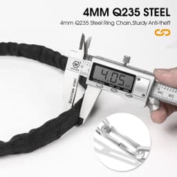 WEST BIKING Portable Bicycle Chain Lock Safety Anti-theft MTB Road Bike Password Lock Scooter Electric E-Bike Cycling Accessorie