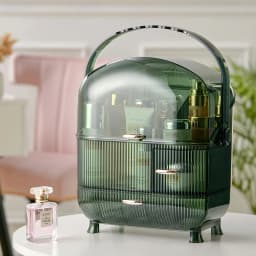 Green Large Dustproof Makeup Cosmetic Organizer