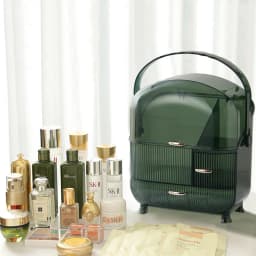 Green Large Dustproof Makeup Cosmetic Organizer
