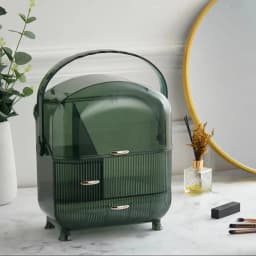 Green Large Dustproof Makeup Cosmetic Organizer
