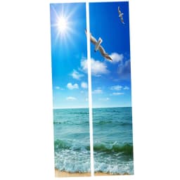 3 Wall Stickers Landscape Water Self- Door Murals , C, 77x200cm