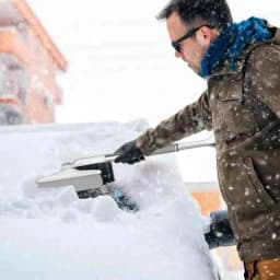 Car Snow Brush Snow Removal Scraper With Ergonomic Grip Winter Window Tool Multifunctional Scraper For Cars Trucks SUVs