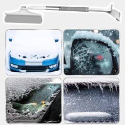 Car Snow Brush Snow Removal Scraper With Ergonomic Grip Winter Window Tool Multifunctional Scraper For Cars Trucks SUVs