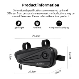 WEST BIKING Waterproof Bicycle Frame Bag EVA Hard Shell Tools Storage Panniers MTB Road Bike Bag Top Tube Cycling Accessories