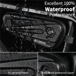 WEST BIKING Waterproof Bicycle Frame Bag EVA Hard Shell Tools Storage Panniers MTB Road Bike Bag Top Tube Cycling Accessories