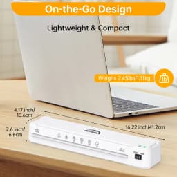 Buyounger Laminator A3, Laminator Machine with Hot and Cold Settings and 30 Pouches for A3 A4 A5 A6, Laminator with PaperTrimmer