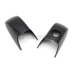 Car Exterior Door Handle Cover for Chrysler 300 300C / Dodge Magnum 2005 2006 2007 2008 Carbon Fiber Style with Smart Keyhole