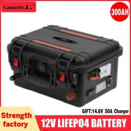 Lifepo4 Battery 12v 100ah 120Ah 200Ah 300Ah 6000+ Cycle Rechargeable Battery Built-in BMS Bluetooth for Solar RV  Fish Finder