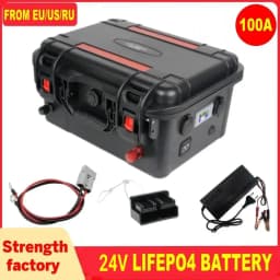Lifepo4 Battery 12v 100ah 120Ah 200Ah 300Ah 6000+ Cycle Rechargeable Battery Built-in BMS Bluetooth for Solar RV  Fish Finder