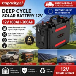 Lifepo4 Battery 12v 100ah 120Ah 200Ah 300Ah 6000+ Cycle Rechargeable Battery Built-in BMS Bluetooth for Solar RV  Fish Finder