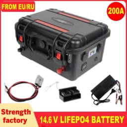 Lifepo4 Battery 12v 100ah 120Ah 200Ah 300Ah 6000+ Cycle Rechargeable Battery Built-in BMS Bluetooth for Solar RV  Fish Finder