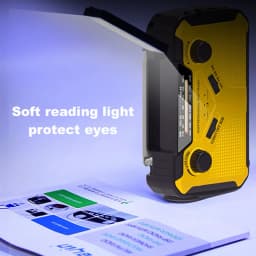 3000mAh Emergency Radio Solar Hand Crank Emergency Radio For Outdoor Survival Climbing Hiking USB Charging Power Bank With