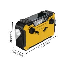 3000mAh Emergency Radio Solar Hand Crank Emergency Radio For Outdoor Survival Climbing Hiking USB Charging Power Bank With