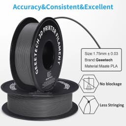 Geeetech 1kg 1.75mm Matte PLA 3D Printer Filament Vacuum Packaging Overseas Warehouses A variety of Colors Fast Ship