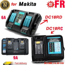 3A 6A 9A Charger For Makita 18V LXT Li-ion BL1860 BL1830 BL1850 DC18RC DC18RD 14.4 VOLT~18V VOLT battery RU FR DE