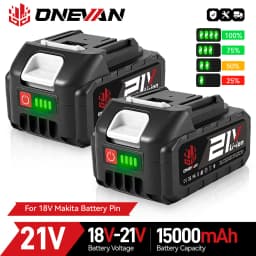 21V Rechargeable 21V Lithium Ion Battery 15000mah Li-lon Battery With Battery Indicator For 21V BL1850 BL1840 Power Tools