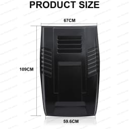 For Nissan Navara NP300 2015-2020 Frontier D23 Front Bonnet Scoop Hood Cover Matte Black Bonnet Guard Protector Car Accessories