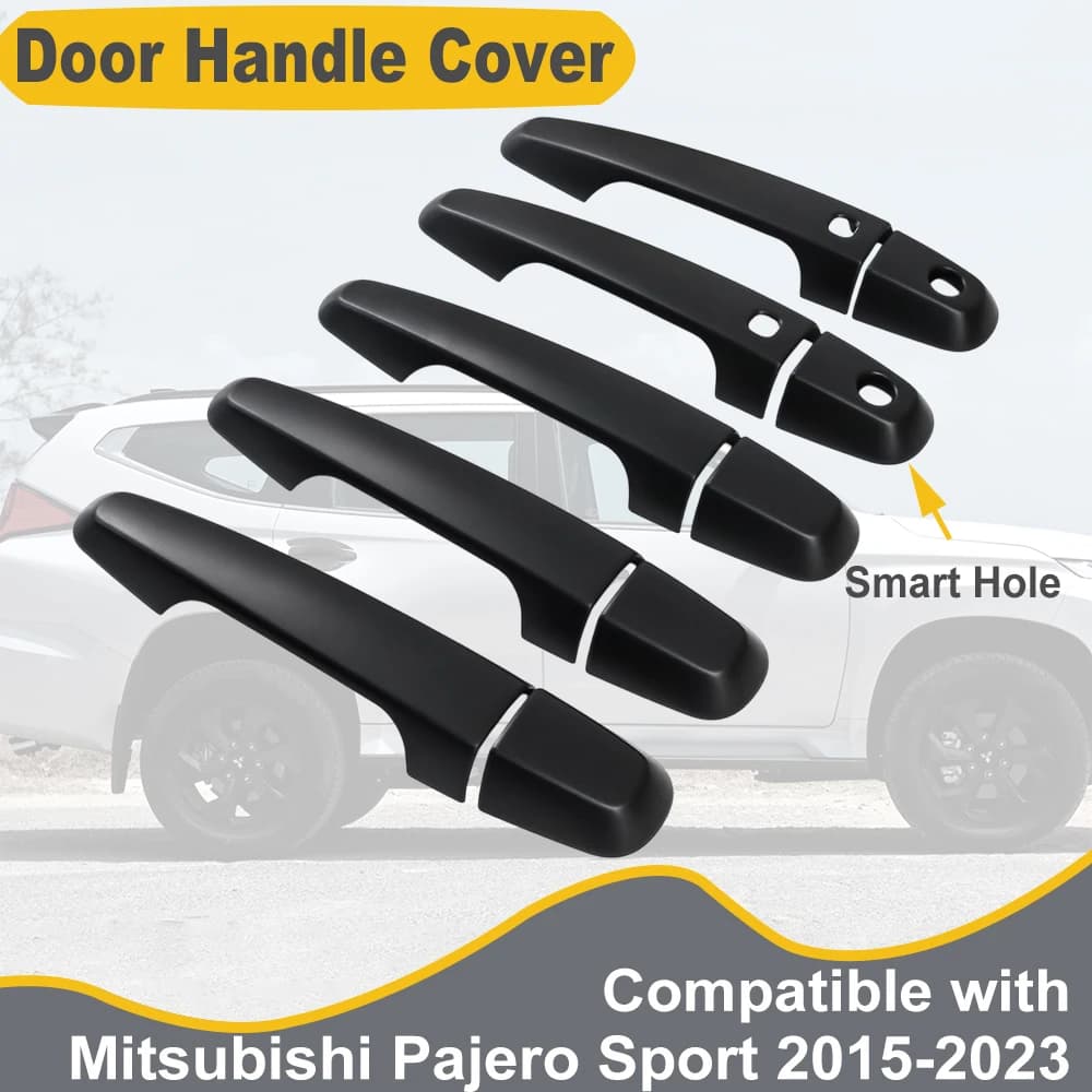 Door Handle Cover For Mitsubishi Pajero Sport 2015 2016 2017 2018 2019 2020 2021 2022 Exterior Door Handle Cover Car Accessories
