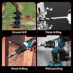 ONEVAN 13MM 650N.M Brushless Electric Impact Drill 20+3 Torque Cordless Screwdriver Drill Power Tool For Makita 18V Battery Pin