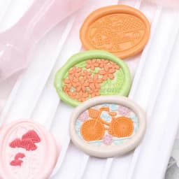Sealing Wax Seal Stamp Oval Daisies Snowflake Bridge Plant Pattern Gift DIY Scrapbooking Supplies Handbook Brass Craft Stamps