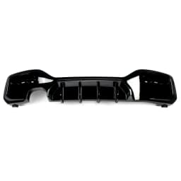 Rear Bumper Diffuser for BMW 1 Series F20 F21 M Sport 125i LCI 2015-2019 Gloss Black Rear Lip Spoiler Lip Single & Dual Exhaust