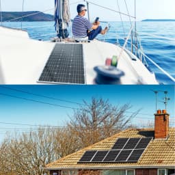 WUZECK Glass Solar Panel 200W / 100W 18V PV Module Photovoltaic Cell Power Solar Panels for Car Boat Rvs Home 12V / 24V Battery