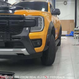ABS Matte Black Fender Flares For Ford Ranger Next Gen T9 2023 2024 2025 2026 35mm Wide Off-road Wheel Arch Fender