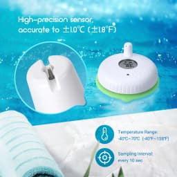 INKBIRD Wireless Pool Thermometer with Outdoor Receiver Up To 300Ft Transmission Floating Thermometer for Swimming Pool Hot Tub