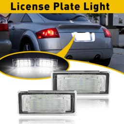 2Pcs Car License Plate Lights LED Lamp Auto Accessories For Audi TT MK1 8N 1998 1999 2000 2001 2002 2003-2006 Canbus Error Free