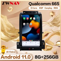 For Ford Taurus 2012 2013 2014 2015 2016 Car Radio Carplay Android Vertical Screen Automotive 2 Din Multimedia Auto GPS Audio