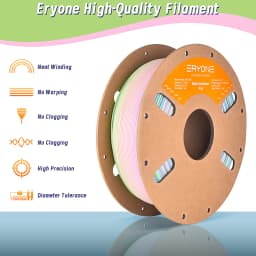 ERYONE Promotion PLA Matte Rainbow 1/2/3/5/10KG 1.75mm ±0.03mm Filament For 3D Printer Macaron Watercolor Filament High Quality