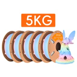 ERYONE Promotion PLA Matte Rainbow 1/2/3/5/10KG 1.75mm ±0.03mm Filament For 3D Printer Macaron Watercolor Filament High Quality