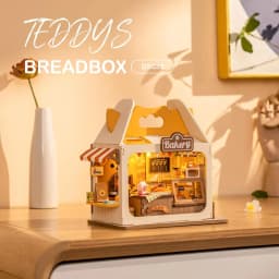 Rolife Food Box Shop Rolife Miniature Doll House DIY Miniature House Kit Diorama House Building Set with LED Room