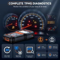 FOXWELL T2000 PRO Auto Tire Pressure Tool Reset TPMS Relearn Activate Sensors Programming Car OBD2 Code Reader Diagnostic Tools