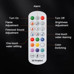 Atomizing Fireplace Simulated Flame TV Decorative Humidifier App Remote Control Embedded 3D Water Steam Electronic Fireplace
