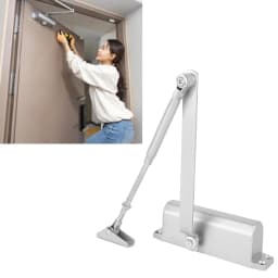 Automatic Door Closer Spring Hydraulic Buffer Metal Concealed Gate Closer Adjustable Speed Door Mute Closing 15 to 30KG