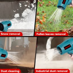 ONEVAN 1200W Electric Turbo Blower Jet Fan 200M/S Violent Air Blower Car Dryer Snow Dust Blowing Tool For Makita 18V Battery Pin