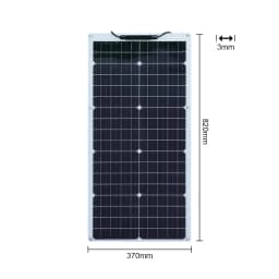 1-2X 50 Watt Kit Solar Panel Battery Charger 100W 12V Flexible Monocrystalline Photovoltaic Solar Plate Power Generation System